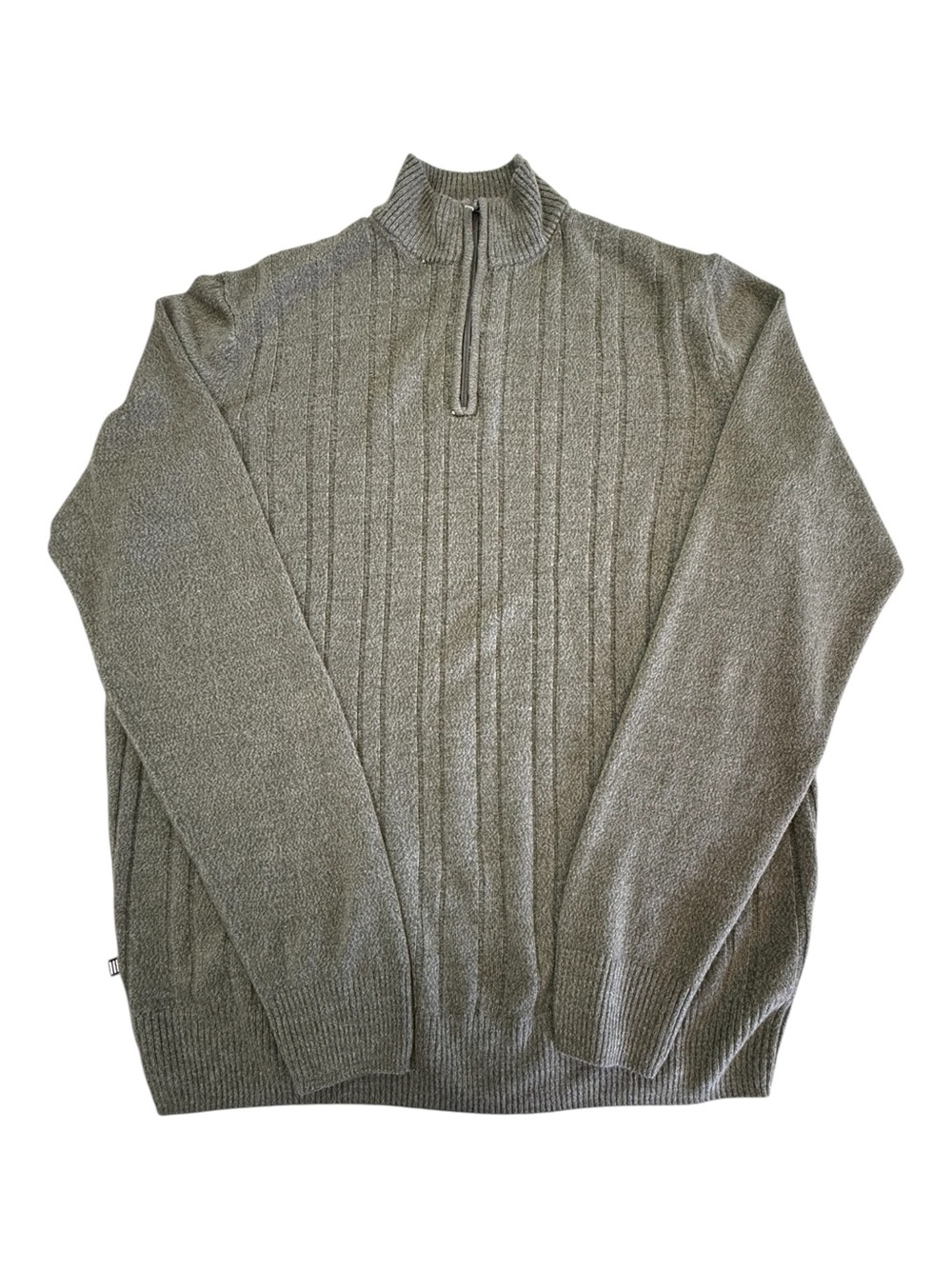 Geoffrey Beene Quarter Zip Mock Neck Sweater Size L